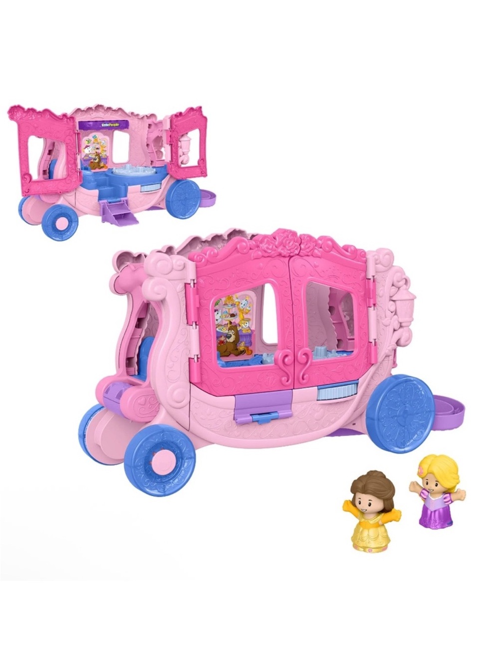 Fisher-Price Little People Disney Princess Pull Along Musical Carriage NEW